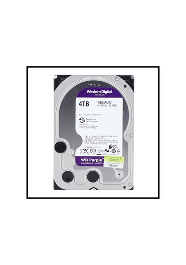 Wd Purple, Wd43purz, 3.5", 4tb, 256mb, 5400 Rpm, 7/24 Güvenlik, Hdd Türkiye Distribütörü Garantili