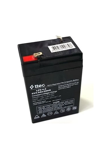 6V 4A Akü 6V 4A Kuru Akü 100X70X45Mm 6V 4A Bakımsız Kuru Akü