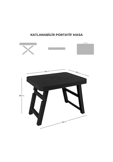 Portatif Katlanabilir Kamp Piknik Masası 001