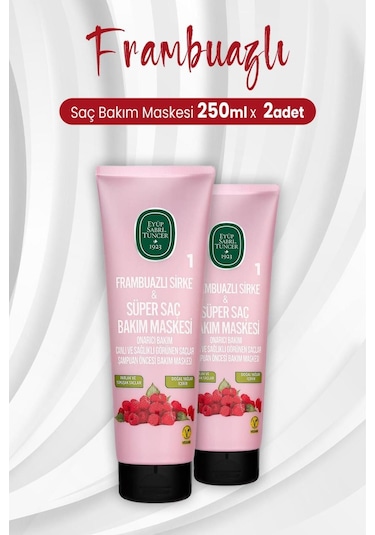 Eyüp Sabri Tuncer Frambuazlı Sirke Süper Saç Maskesi 2 x 250 ML