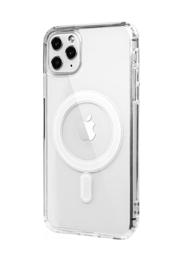 iPhone 14 Pro Kılıf Magsafe Özellikli Şeffaf Silikon Kapak