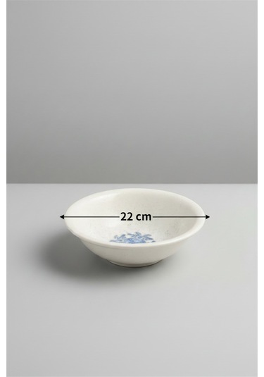 6'lı Valencia Salata Kasesi 22cm Dijital Valeria-b Rinart Krem