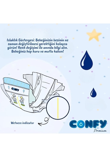 Confy Premium 4 Numara Bebek Bezi Maxi 7 - 14 KG 192 Adet