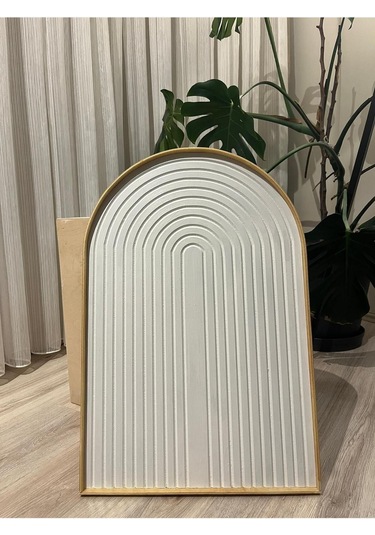 Cıgılwood Whıte Belt Ahşap Bohem Tablo Naturel Çerçeve