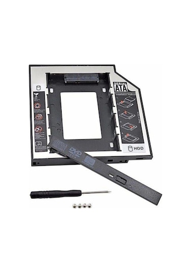 Gabble Dvd Yuvasına Takılan Ssd Hdd Kutusu 12.7 Mm Hdd Caddy Kızak
