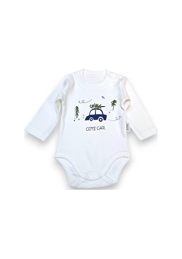 Araba Desenli Hırkalı Erkek Bebek Takım mavi