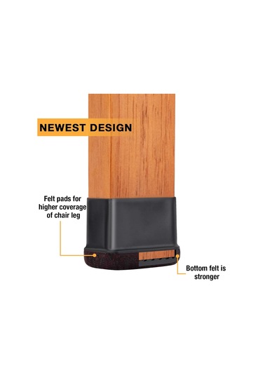 Youmex Mutfak Sandalyesi Ayaklastırıcısı Silikon - Ahşap Zemin Koruması, Sessiz Kaydırma, 2 İnç Kahverengi 1 Adet