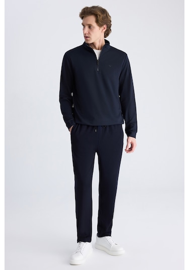 D's Damat Ds Damat Regular Fit Lacivert Düz Rayon Eşofman Alt 4hce34702170m 101