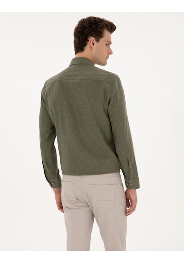 Pierre Cardin Erkek Haki Gömlek Desenli 50316751-vr027 Haki