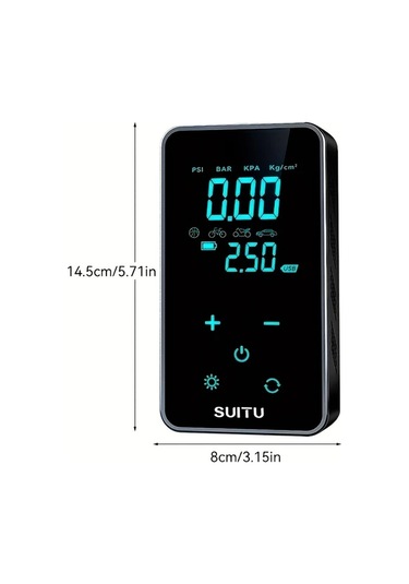 Fochsia Inflator 4x Super Hizli Sisme Portatif Hava Kompresoru Dijital Ekranli Usb Sarjli 2000mah Bataryali Araba Lastikleri Icin Kompakt Ve Pratik