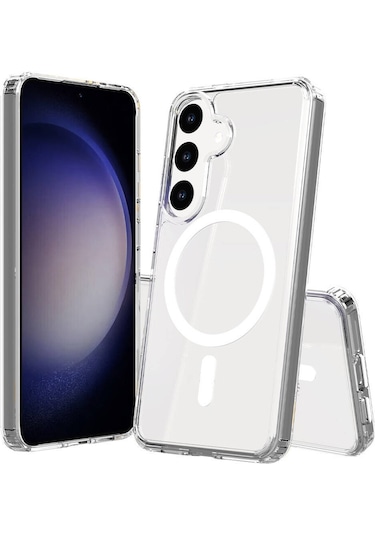 Apsuwa Samsung Galaxy S25 Plus Uyumlu Kılıf Embos Magsafeli Silikon