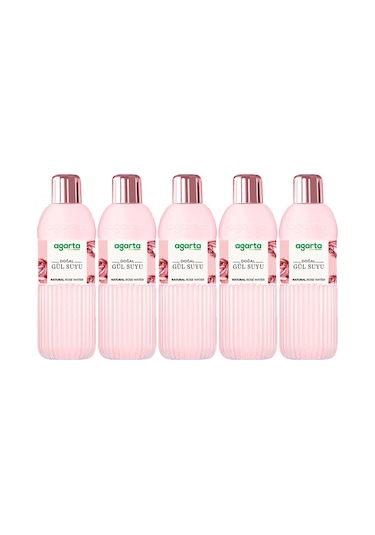 Agarta Doğal Gül Suyu 400ml 5 Li Set