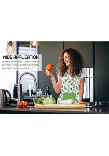 Pamuklu Mutfak Önlüğü Yemek Pişirmek İçin - Erkek Ve Kadın Önlüğü - Ayarlanabilir Ot Bahçesi, Diğer