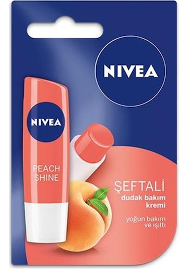 Nivea Shine Şeftali Dudak Bakım Kremi 4.8 G