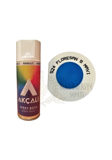 Akçalı Floresan Boncuk Mavi Sprey Boya 400 ML - 524