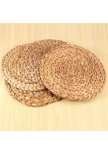 Ulzyvf Yuvarlak Su Servisi Renk Rattan Masa Kabağı Dokuma Dokuma Doğal Birincil Amerikan Adet 4 Rs Diğer