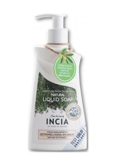 Incia Yoğun Nemlendiricili Zeytinyağlı Sıvı Sabun 250 ML