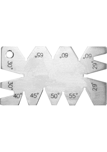 Paslanmaz Çelik Vida Dişi Kesme Açısı Ölçer Ölçme Aracı