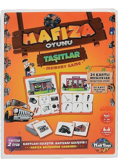 +3 Yaş Taşıtlar Hafıza Oyunu (moli Toys)