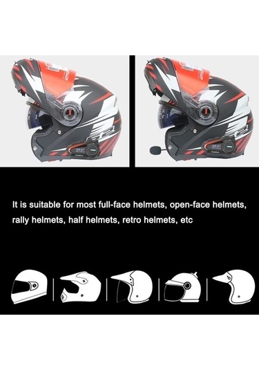 Jokmae Su Qf Motosiklet Kask Kulaklığı Gürültü Engellemeli Bluetooth 5.1 Kulak İçi, Üstün Ses Ve Konforlu Tasarım