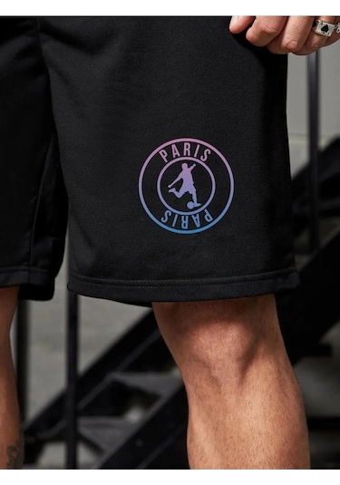Altamira Erkek Siyah Oversize Şort 001