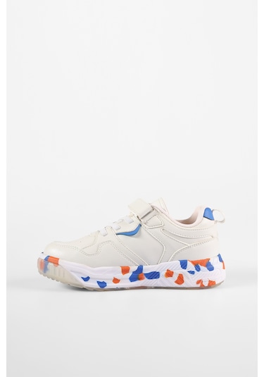 Vicco Monaco Hafif Erkek Çocuk Beyaz/saks Mavi Sneaker Beyaz - Sarı