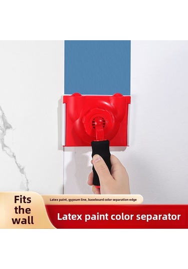 Yunboo El Tipi Lateks Boya Kenar Düzeltici - Köşe Ve Kenar İçin Floklu Sünger Fırça, 2 Adet Değiştirme Süngeri İle Verimli Renk Ayrımı