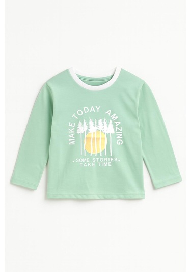 Erkek Çocuk %100 Pamuk Baskılı Uzun Kollu Tişört - Mint 3-4 Yaş 8-9 Yaş Mint Yeşil Erkek Çocuk %100 Pamuk Baskılı Uzun Kollu Tişört - Mint 3-4 Yaş 8-9 Yaş Mint Yeşil