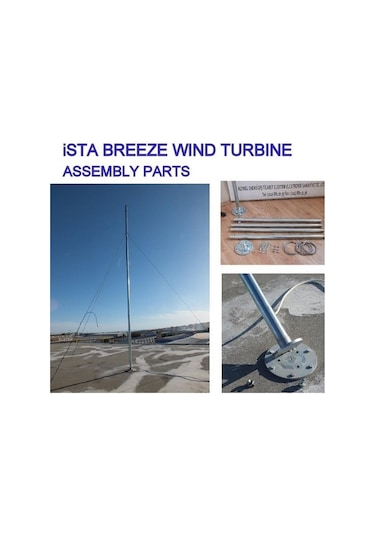 İstabreeze Direk Seti 4 Metre - Rüzgar Türbini İçin 40 Kg Taşıma Kapasiteli