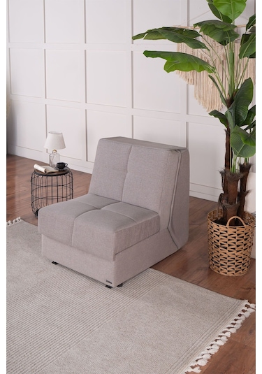 Kilim Mobilya Robin Tek Kişilik Yatak Olabilen Koltuk Açık Kahverengi Açık Kahverengi