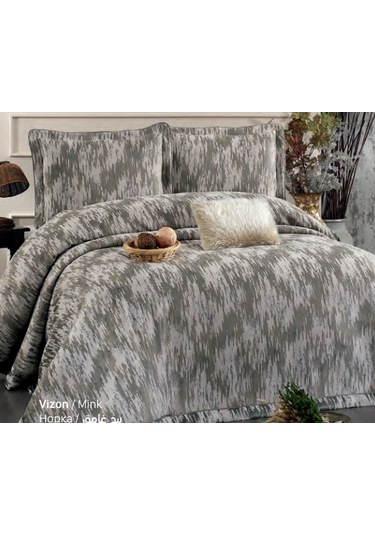 Güzide Çift Kişilik Modern Yatak Örtüsü Stella Turkuaz Turkuaz