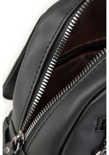 Nas Bag Kadın Sırt Çantası Ve Omuz Çantası Dönüştürülebilir Tasarım - Siyah Dona Siyah