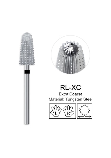 Konik Namlu Tırnak Matkap Uçları Tungsten Karbür Çivi Taşlama Kafası Freze Kesici 4xc Sert Yumuşak Jel Kaldırma Parlatma Dıy Araçları Sarı/siyah