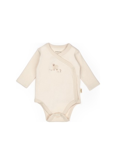 Bebek 2'li Kruvaze Body %100 Organik Pamuk, Bebek Ve Yenidoğan Serisi - Csy8178 Ekru