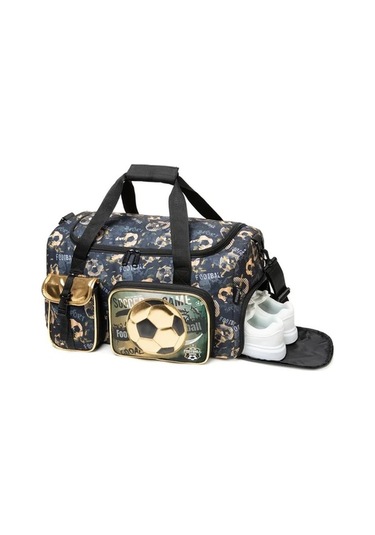 Sandwich Erkek Spor Çantası - Polyester, Siyah, 18413-1zuqiulxd, Futbol Lxd, Hafta Sonu Seyahat Çok Renkli