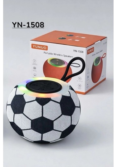 Futbol Topu Bluetooth Hoparlör Led Işıklı Taşınabilir Kablosuz Hoparlör
