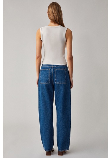 Lescosa Kadın Slim V Yaka Kolsuz Taş Rengi Bluz