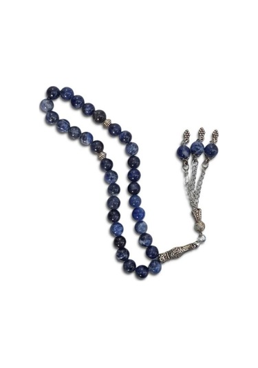 Pozitif Doğal Taş Doğal Sodalit Tesbih - 8 Mm. 347-1