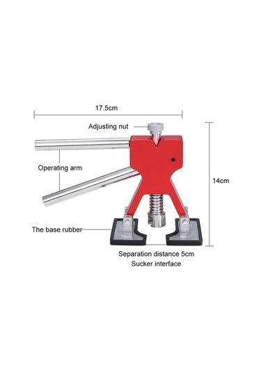 Pazly Otomobil Çukurları Çıkarma Aleti - Paslanmaz Çelik, 18 Adet Tamir Tabanı, Pratik