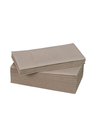 Ikea Mottaga Peçete Bej 38 x 38 CM - 25 Adet