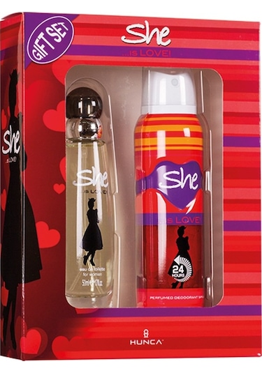 She Is Love Kadın Parfüm EDT 50 ML + Deodorant 150 ML