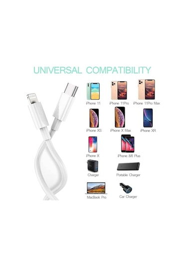 Lightning To Type-C Ultra Hızlı Şarj Ve Data 3.0 Kablo (533635740)