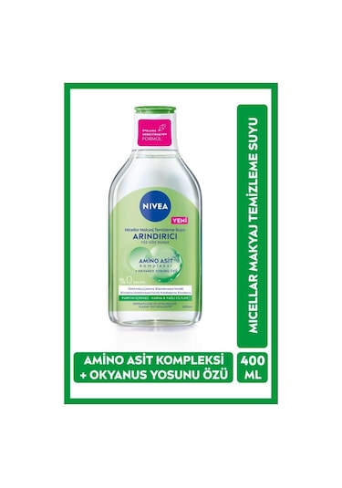 Nıvea Micellar Makyaj Temizleme Suyu Amino Asit Ve Arındırıcı Okyanus Yosunu Özü 400 ML