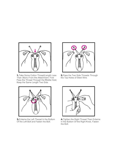 1 Parçalı Kadın Yüz Kılı Temizleme Aleti Seti, Pembe