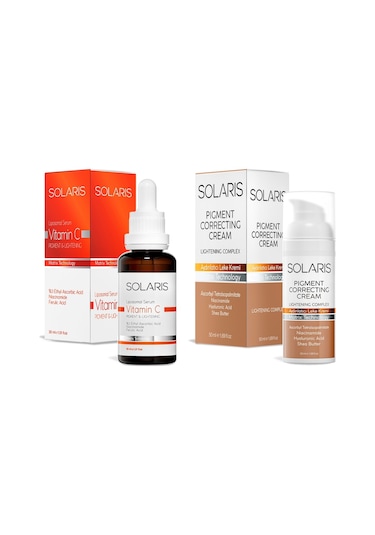 Solaris Vitamin C Serum 30 ML + Aydınlatıcı Leke Kremi