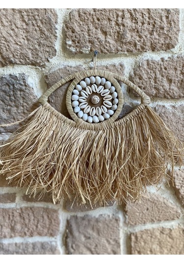 Hasır Doğal Deniz Kabuklu Rafya Göz Model