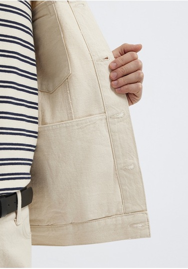 Mavi - Ray Classic Ekru Jean Ceket 0110273-a1707