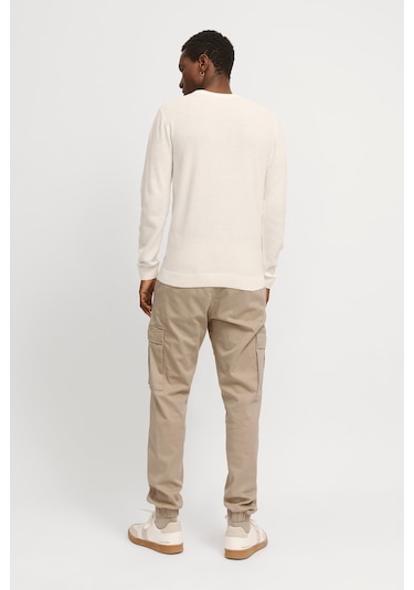 Jack & Jones Erkek Jpstkane Rahat Kalıp Kargo Pantolon 12268261 Bej Bej