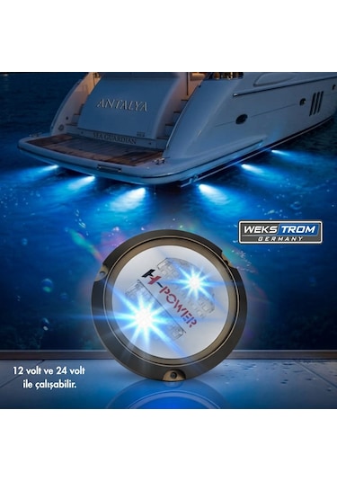 Wekstrom Germany H-power Sualtı Led Lamba 60 Watt 12 Volt - 24 Volt