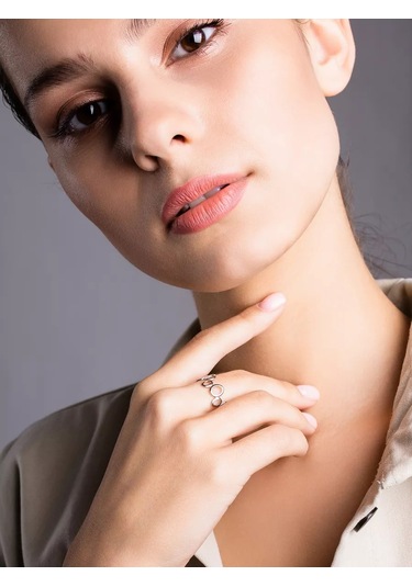 Lamponi 925 Ayar Gümüş Mücevher Yüzüğü 209868963 Gri